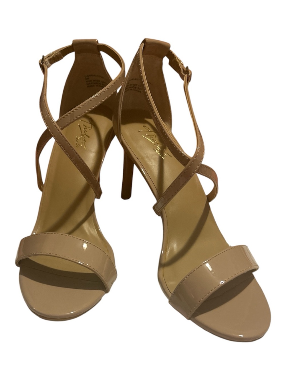 Thalia Sodi Nude Darris Strappy Sandals